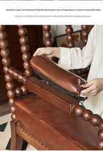Stylish Ash Wood Chair with PU Leather and Cotton-Ramie Cushion - Perfect for Modern Living Spaces hsysg-4983