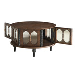 Stylish Ash Wood and Glass Coffee Table with Elegant Design for Modern Living Rooms hsysg-4984