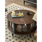Stylish Ash Wood and Glass Coffee Table with Elegant Design for Modern Living Rooms hsysg-4984