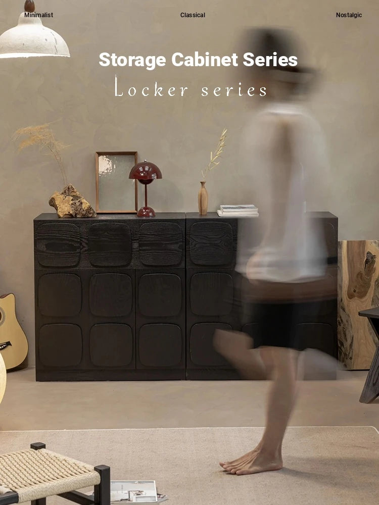 Stylish Ash Wood Multi-layer Cabinet for Modern Home Decor hsysg-4985