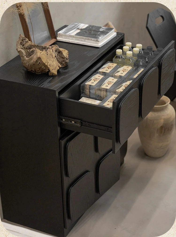 Stylish Ash Wood Multi-layer Cabinet for Modern Home Decor hsysg-4985