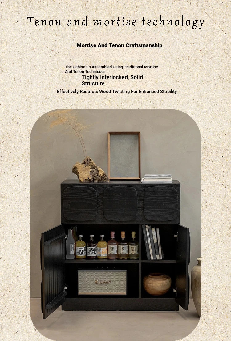 Stylish Ash Wood Multi-layer Cabinet for Modern Home Decor hsysg-4985