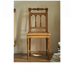Elegant Ash Wood Chair with Rattan Weaving - Timeless Rustic Style for Your Home Decor hsysg-4986