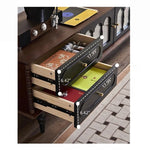 Elegant Ash Wood TV Cabinet with Glass Doors and Multi-Layer Design - Stylish Storage for Living Room hsysg-4989