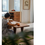 Solid Cedar Wood Tea Table - Elegant Centerpiece for Your Living Room hty-2056