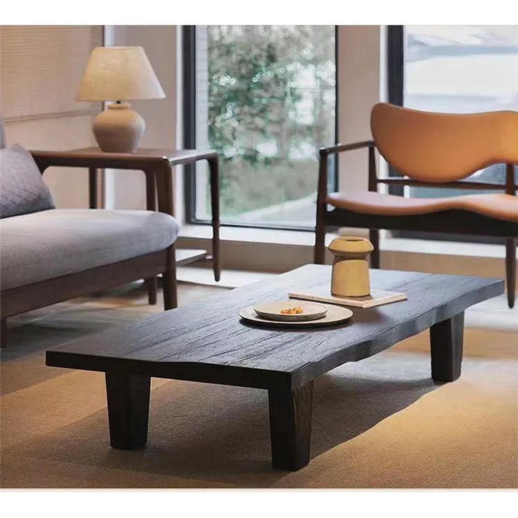 Modern Pine Wood Tea Table for Chic Living Rooms hty-2060