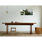 Elegant Walnut Wood Dining Table - Perfect for Modern Homes hty-2062