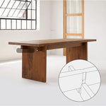 Elegant Walnut Wood Dining Table - Perfect for Modern Homes hty-2062