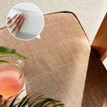 Elegant Ash Wood and Rattan Chair with Cotton-Linen Upholstery htzm-1501