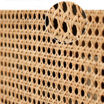 Stylish Natural Ash Wood Cabinet with Elegant Rattan Accents htzm-1507