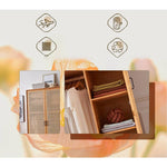 Elegant Ash Wood Cabinet with Natural Rattan Details htzm-1513