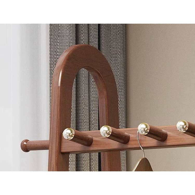 Elegant Brown Ash Wood Coat Hanger - Stylish & Durable htzm-1527