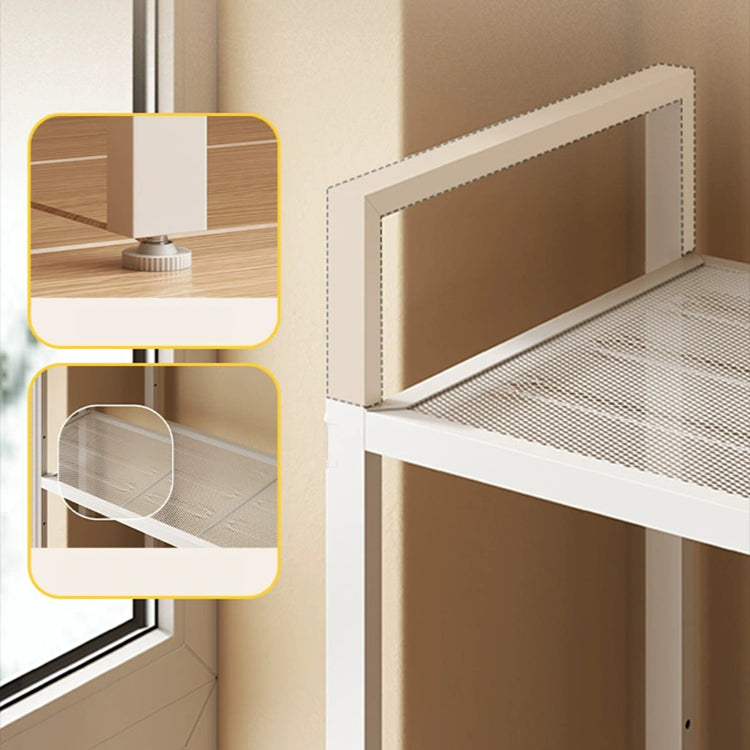 Sleek Storage Rack in Modern White and Grey - Perfect for Organizing Your Space hwn-1614