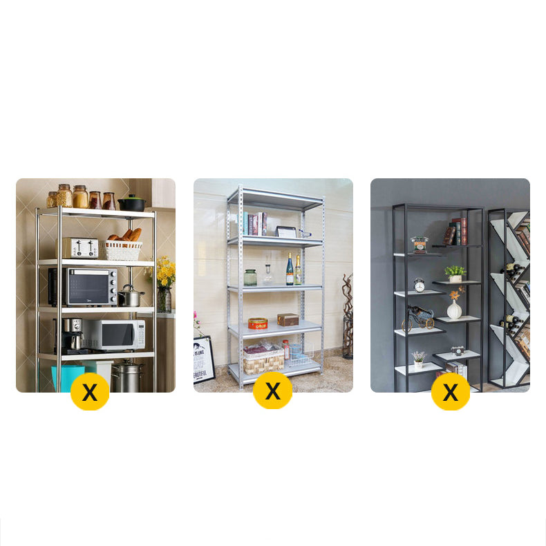 Sleek Storage Rack in Modern White and Grey - Perfect for Organizing Your Space hwn-1614