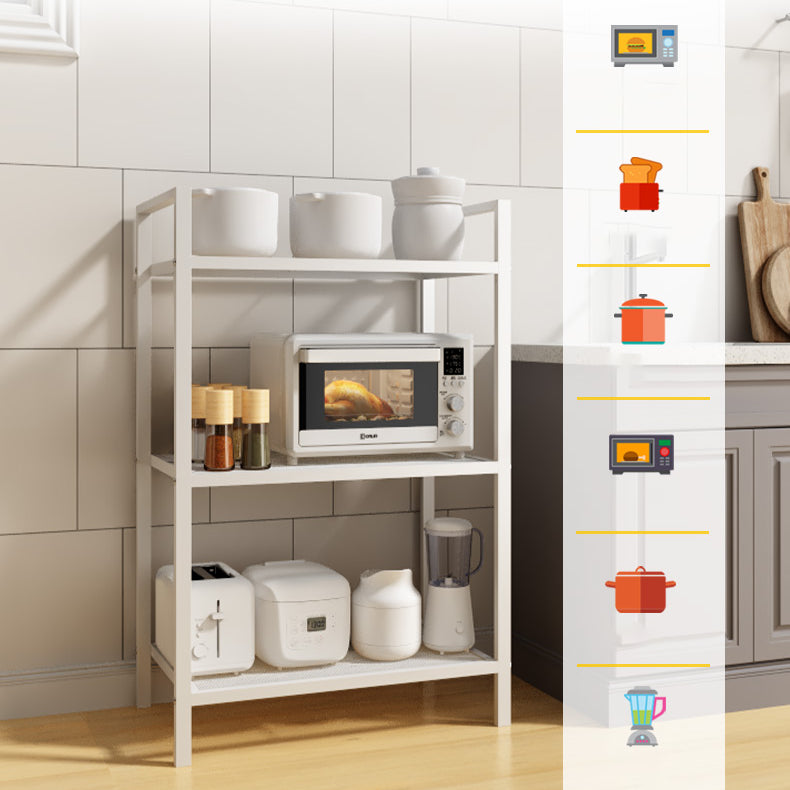 Sleek Storage Rack in Modern White and Grey - Perfect for Organizing Your Space hwn-1614