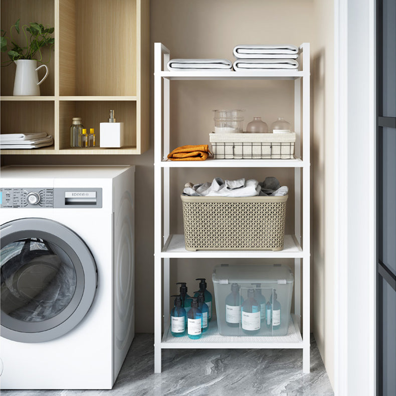 Sleek Storage Rack in Modern White and Grey - Perfect for Organizing Your Space hwn-1614