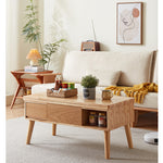 Elegant Oak Wood Tea Table - Natural Finish for Sophisticated Spaces hx-1567