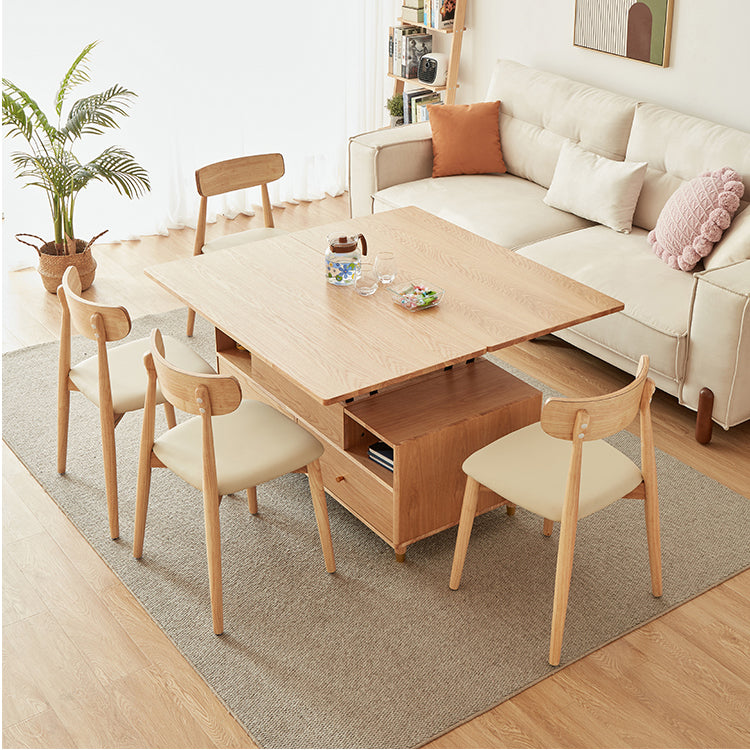 Stylish Oak Wood Tea Table - Elegant Natural Finish for Modern Homes hx-1571