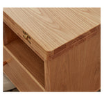 Stylish Oak Wood Tea Table - Elegant Natural Finish for Modern Homes hx-1571