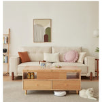 Stylish Oak Wood Tea Table - Elegant Natural Finish for Modern Homes hx-1571