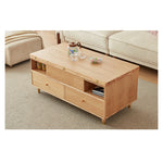 Stylish Oak Wood Tea Table - Elegant Natural Finish for Modern Homes hx-1571