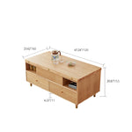 Stylish Oak Wood Tea Table - Elegant Natural Finish for Modern Homes hx-1571