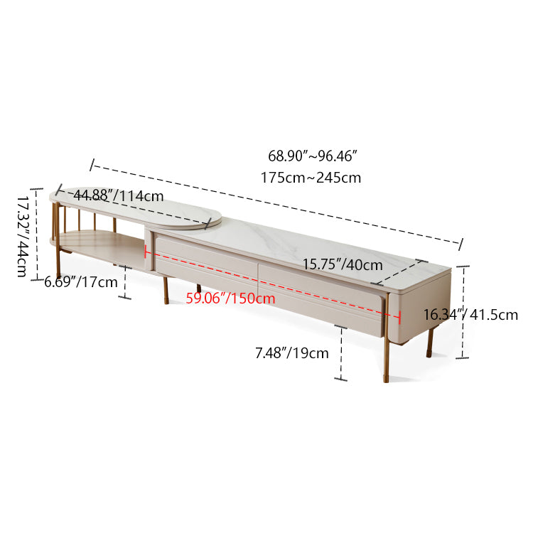 Elegant White and Beige Solid Wood Ceramic Tea Table - Stylish and Durable hx-1574