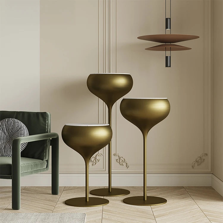 Stylish Sintered Stone Coffee Table Set with Elegant Stainless Steel Base - Perfect for Modern Living Rooms hxbs-3028