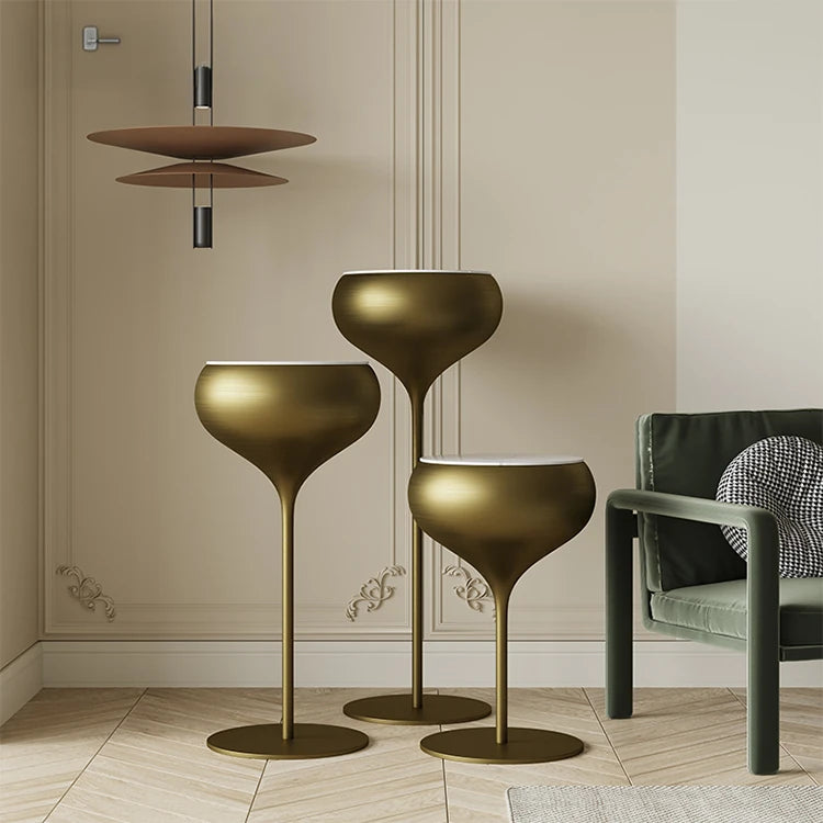 Stylish Sintered Stone Coffee Table Set with Elegant Stainless Steel Base - Perfect for Modern Living Rooms hxbs-3028