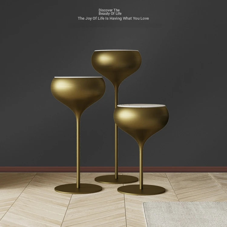 Stylish Sintered Stone Coffee Table Set with Elegant Stainless Steel Base - Perfect for Modern Living Rooms hxbs-3028