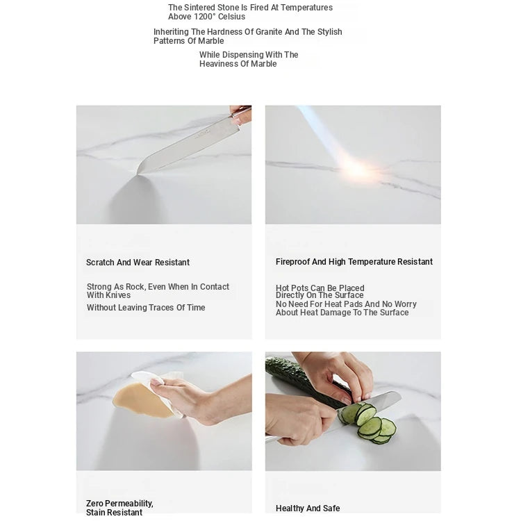 Elegant Tempered Glass Coffee Table with Stainless Steel Base and Sintered Stone Top - Modern Chic Centerpiece for Living Room hxbs-3029