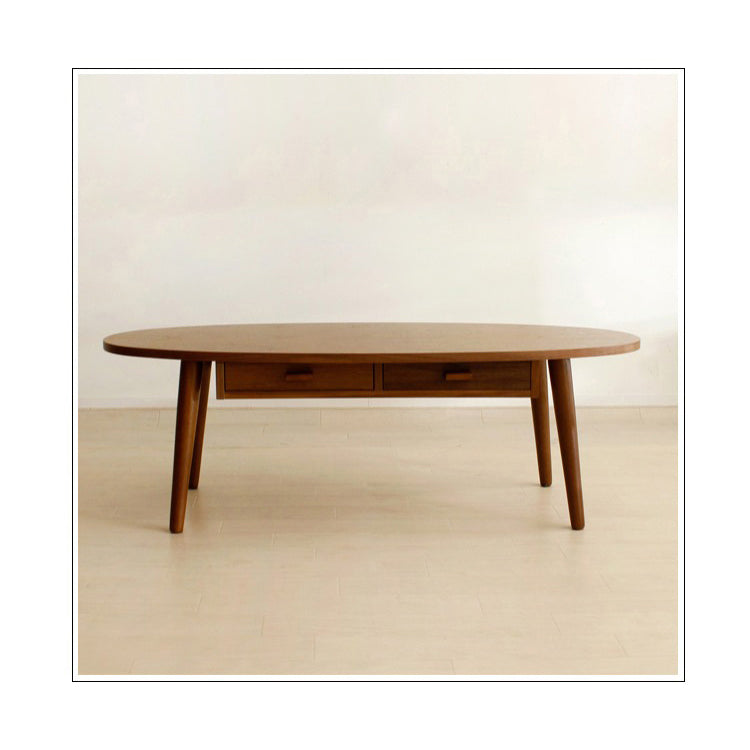 Stylish Brown Tea Table - Premium Natural Rubber Wood & Laminated Finish hxcyj-1340
