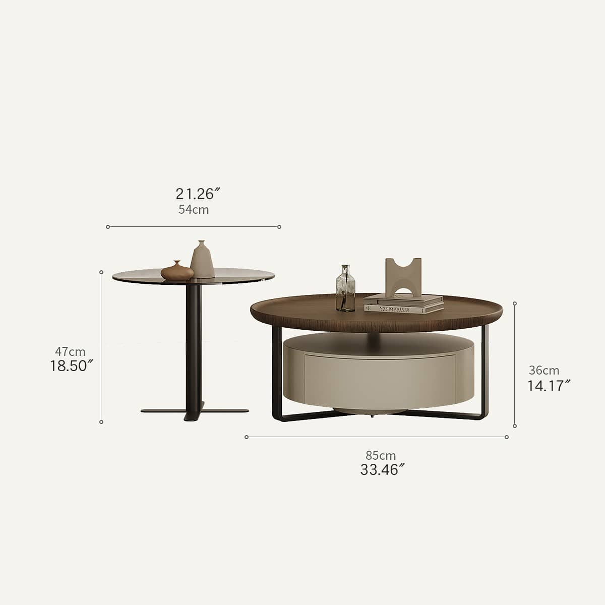 Modern Tea Table | Sleek Carbon Steel Tempered Glass Design hxj-2704