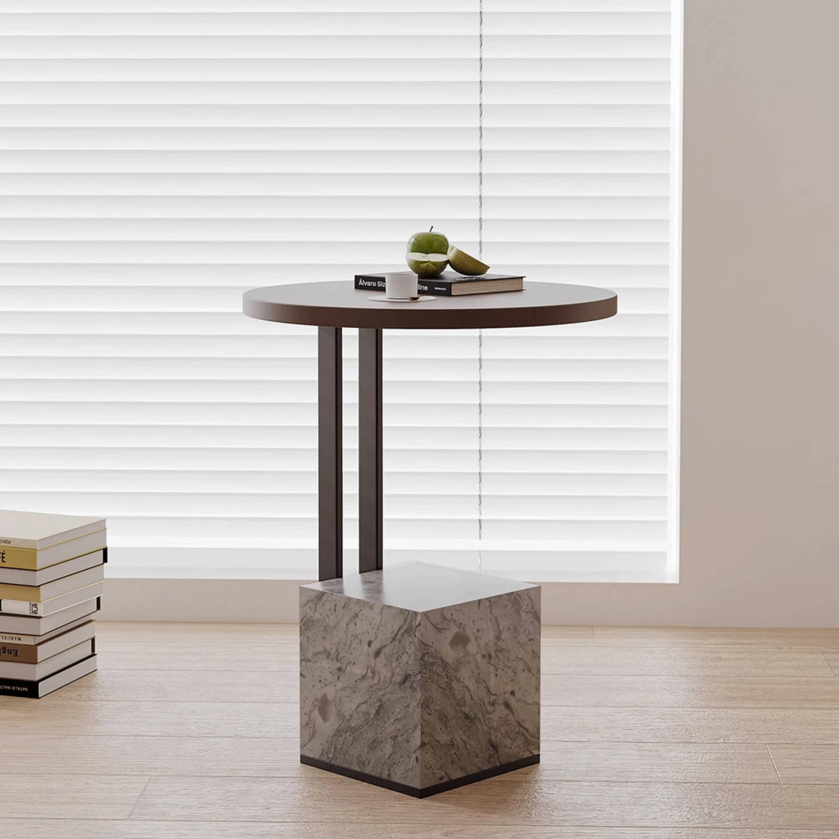 Elegant Marble & Carbon Steel Tea Table - Modern and Durable Design hxj-2712