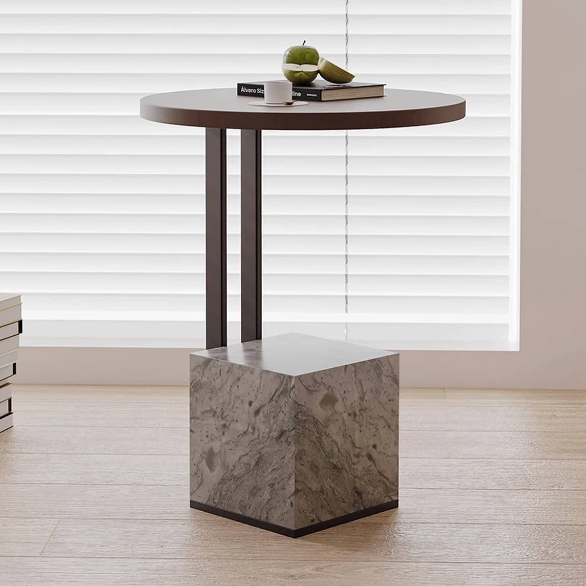 Elegant Marble & Carbon Steel Tea Table - Modern and Durable Design hxj-2712