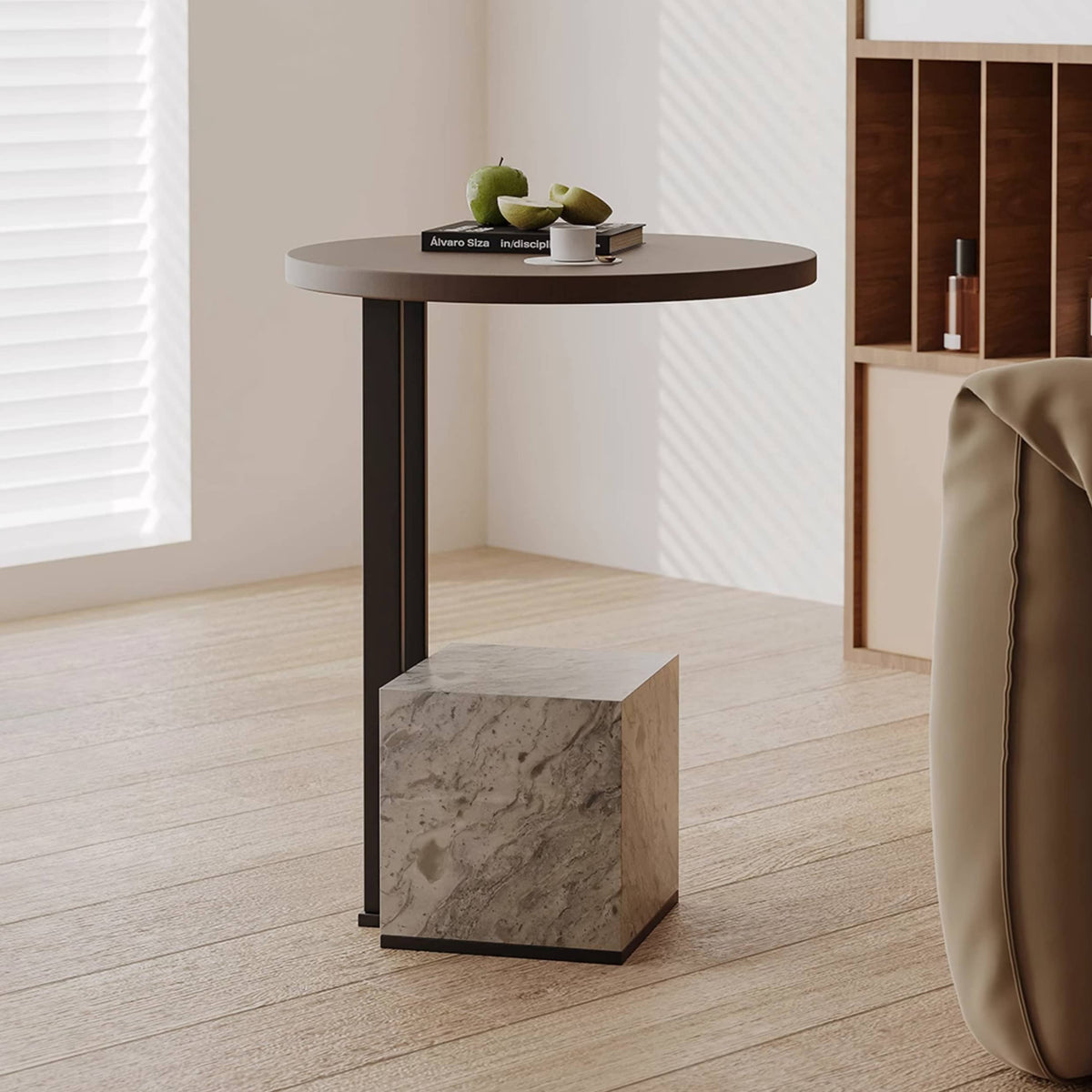 Elegant Marble & Carbon Steel Tea Table - Modern and Durable Design hxj-2712