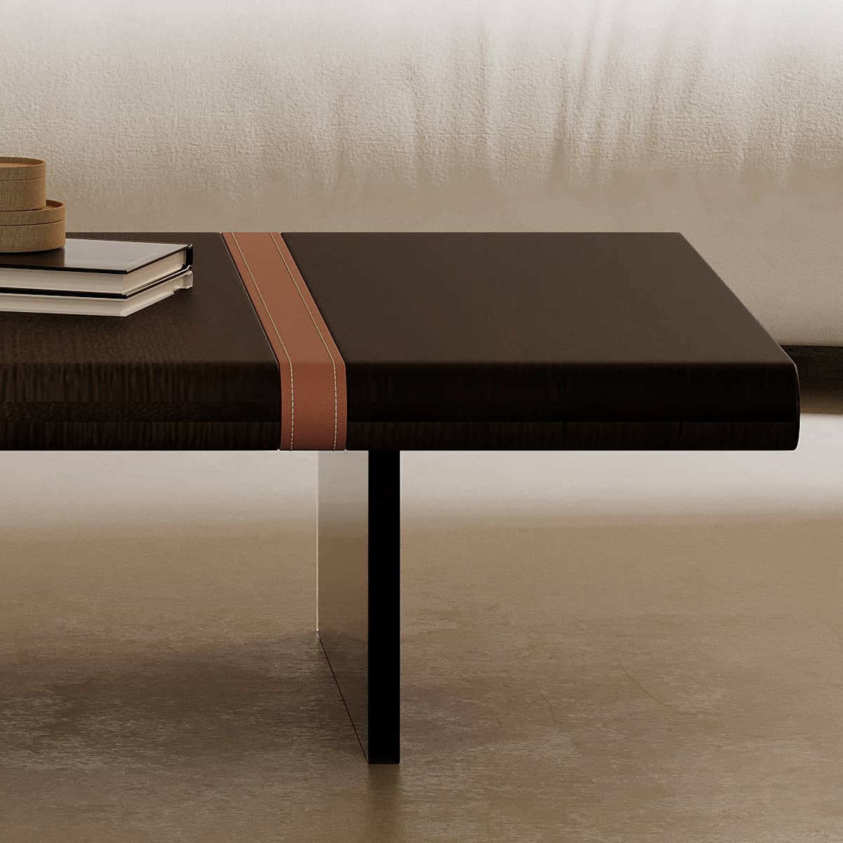 Modern Acrylic Faux Leather Tea Table - Stylish & Durable Coffee Table for Living Room Decor hxj-2714