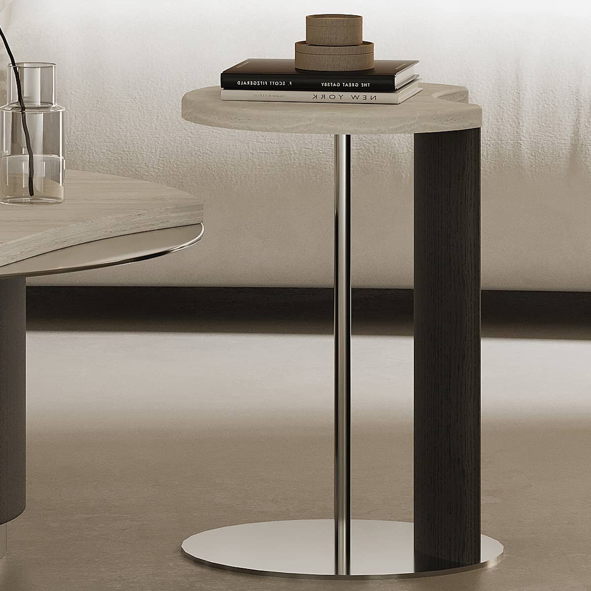 Stainless Steel Marble Tea Table - Elegant & Durable Design for Modern Living Spaces hxj-2721