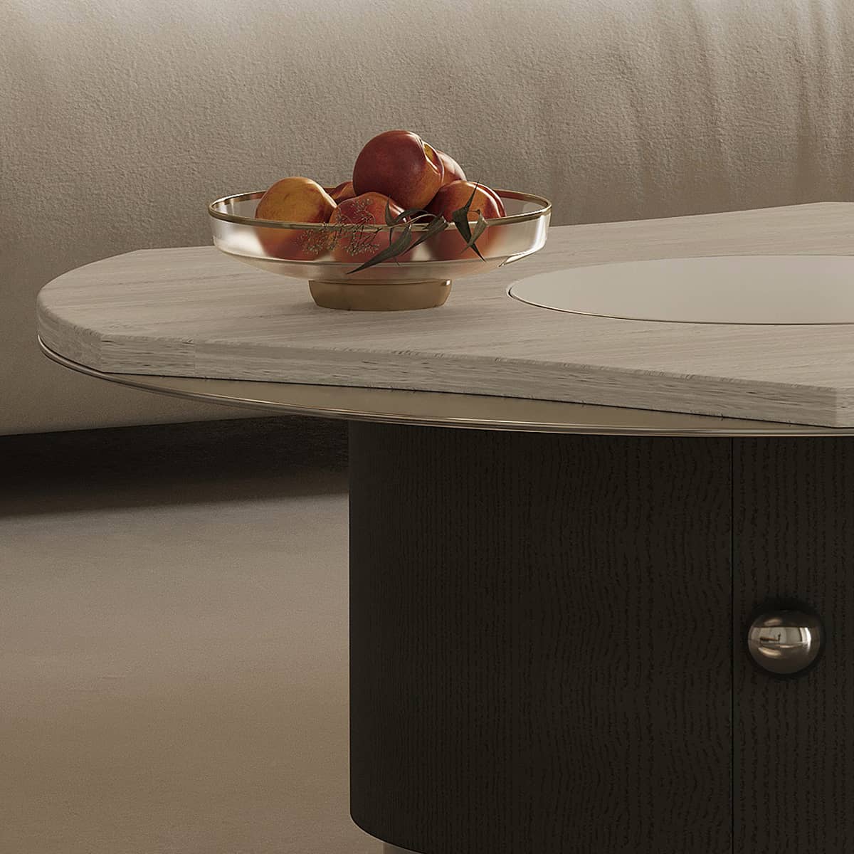 Stainless Steel Marble Tea Table - Elegant & Durable Design for Modern Living Spaces hxj-2721