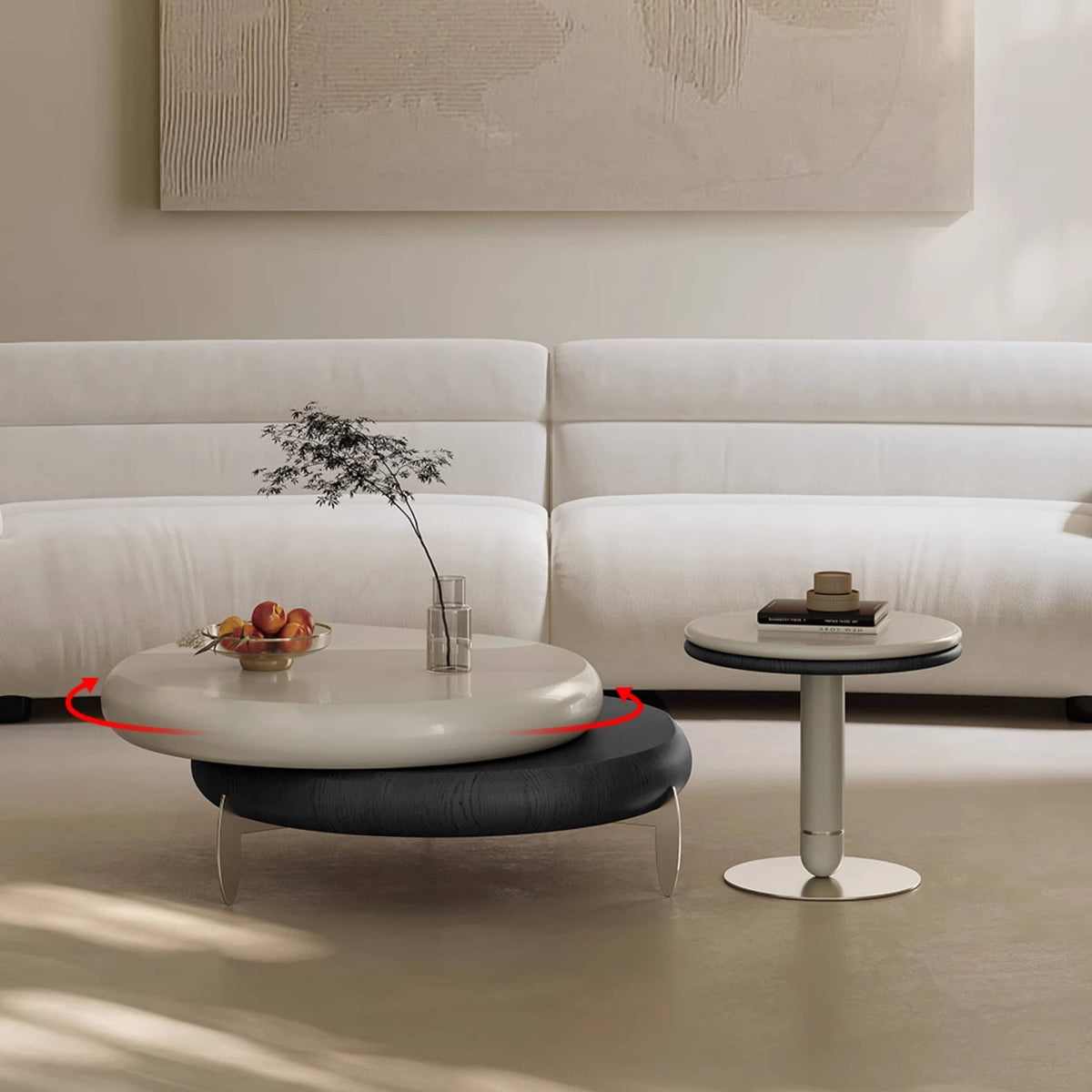 Sleek Stainless Steel Tea Table - Modern Design for Elegant Living Spaces hxj-2722