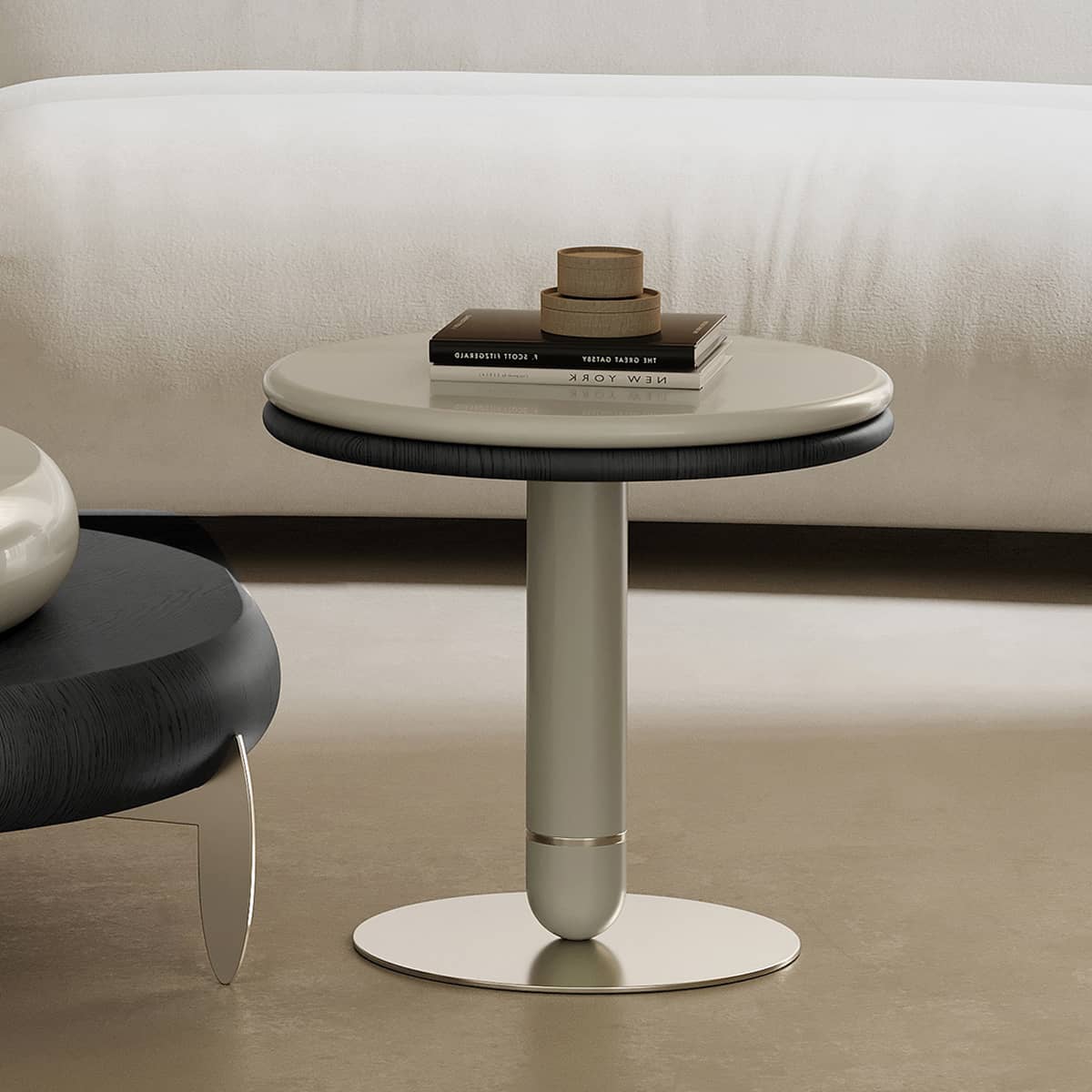 Sleek Stainless Steel Tea Table - Modern Design for Elegant Living Spaces hxj-2722