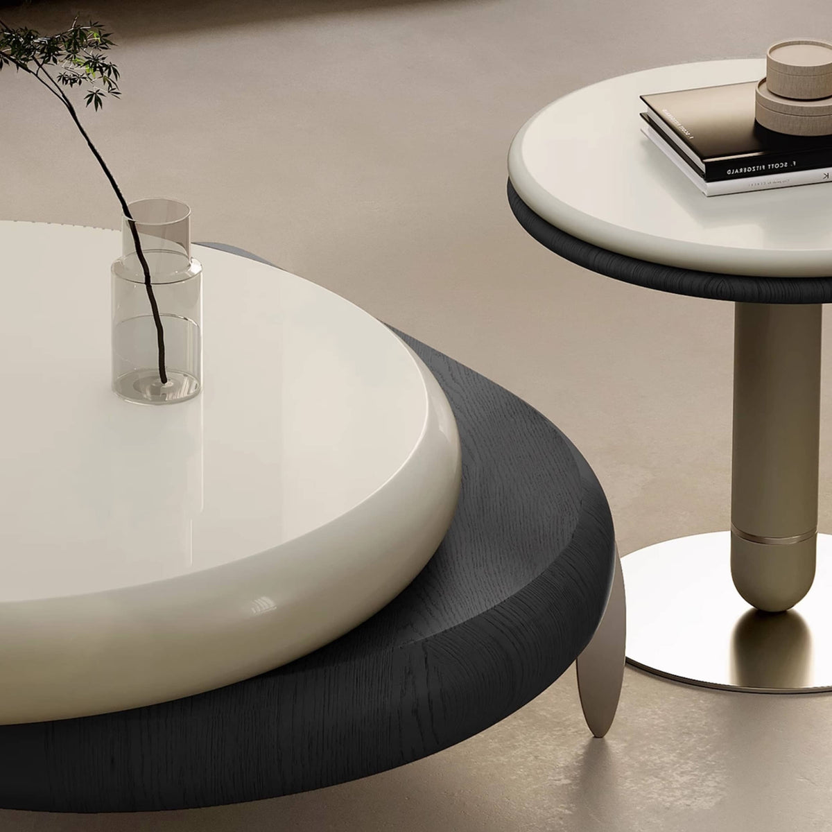 Sleek Stainless Steel Tea Table - Modern Design for Elegant Living Spaces hxj-2722