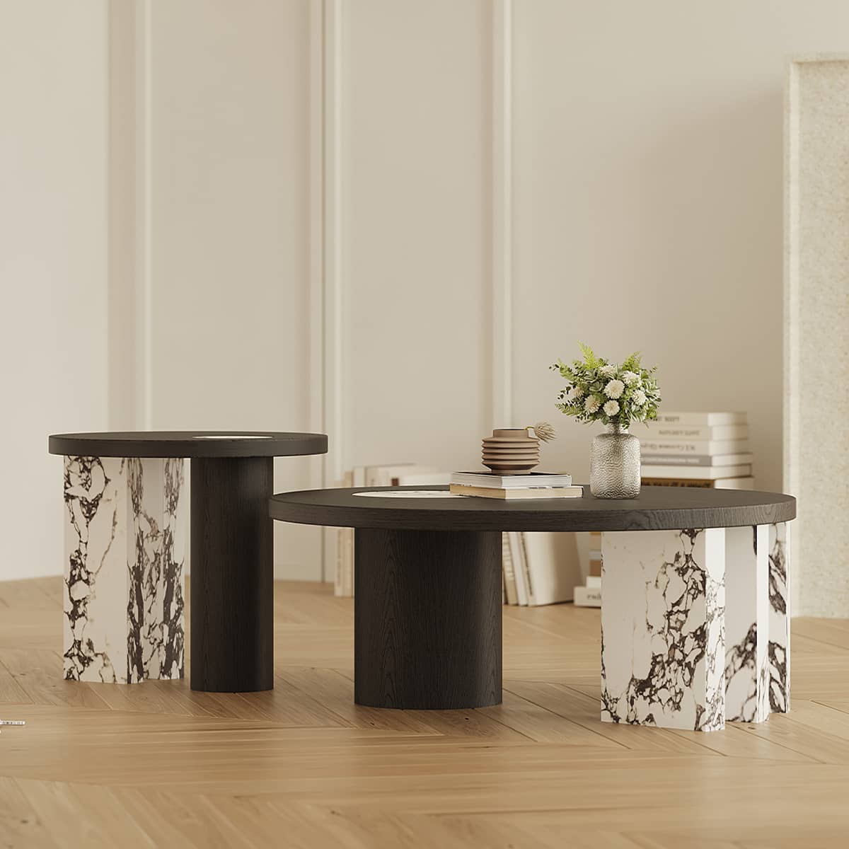 Stunning Marble Tea Table - Elegant Design & Durable Craftsmanship hxj-2723