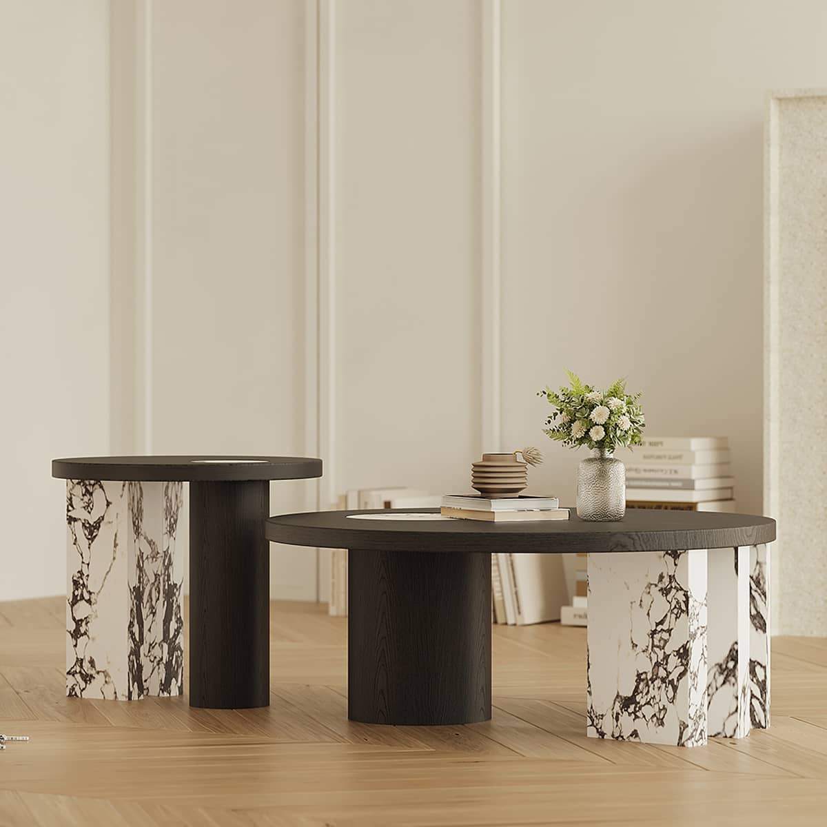 Stunning Marble Tea Table - Elegant Design & Durable Craftsmanship hxj-2723