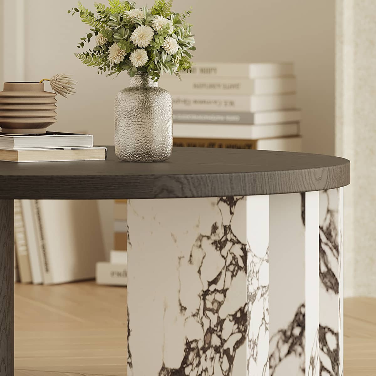 Stunning Marble Tea Table - Elegant Design & Durable Craftsmanship hxj-2723