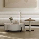 Modern Tea Table | Carbon Steel Frame & Sintered Stone Top | Stylish Living Room Furniture hxj-2724