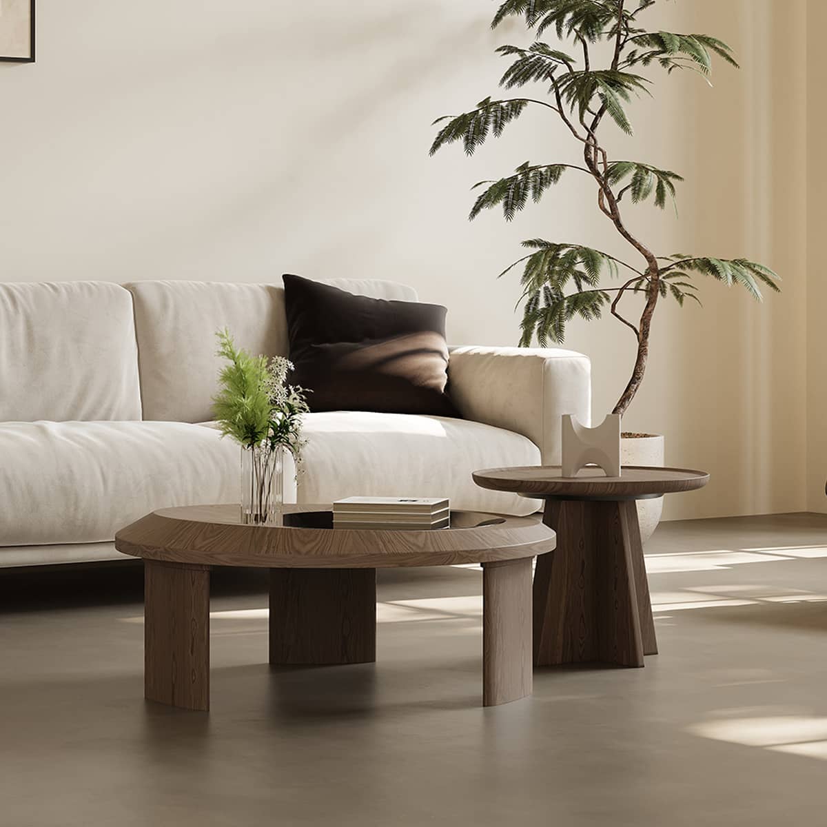 Sleek Tempered Glass Tea Table - Modern Stylish Accent for Any Room hxj-2727