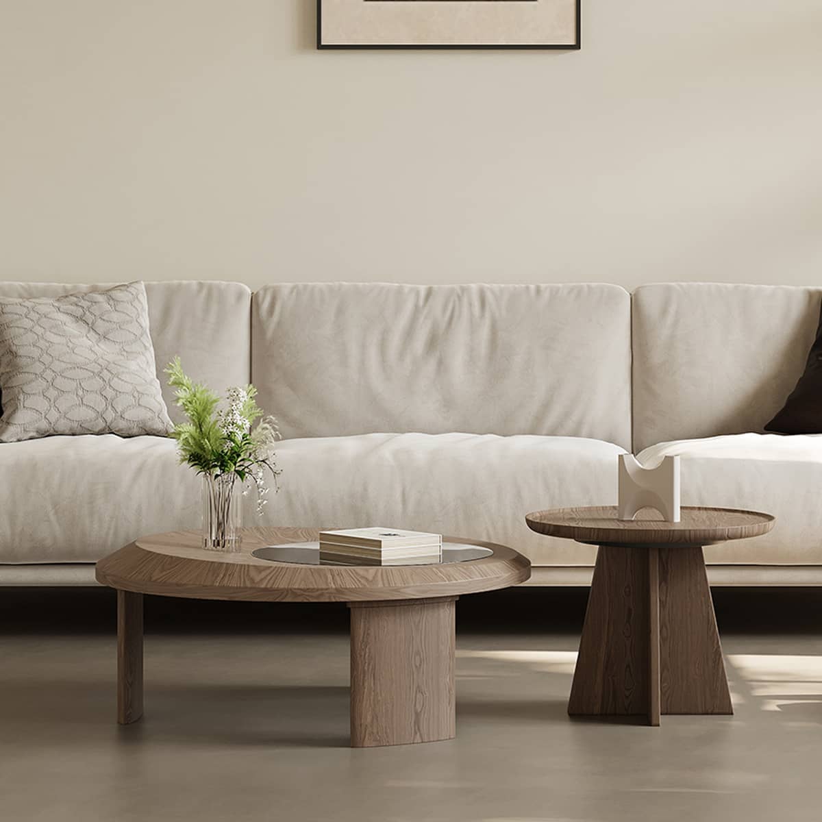 Sleek Tempered Glass Tea Table - Modern Stylish Accent for Any Room hxj-2727