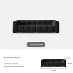 Modern Faux Lambswool Sofa - Stylish Pine & Oak Design for Chic Living Rooms hxy-5160