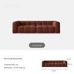 Modern Faux Lambswool Sofa - Stylish Pine & Oak Design for Chic Living Rooms hxy-5160